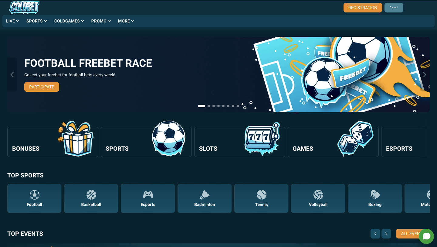 Coldbet home